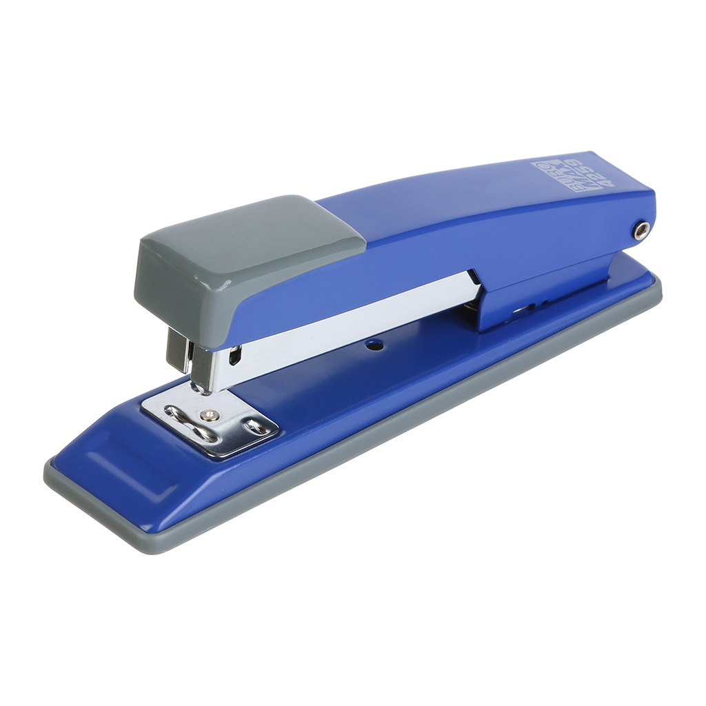 Степлер Buromax металевий, JOBMAX, 20 аркушів, (скоби №24; 26), 112 х 44 х 34 мм, синій (BM.4259-02) - зображення 1