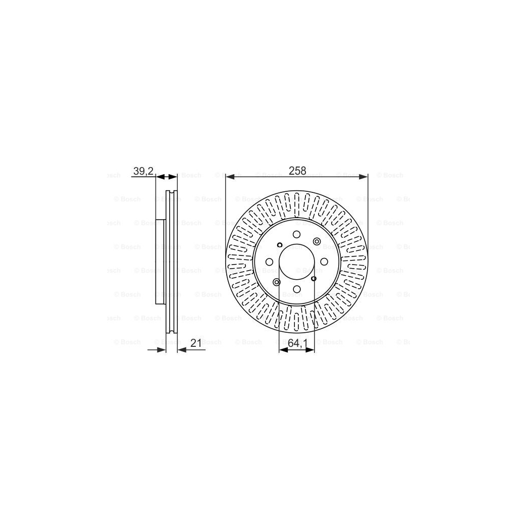 Гальмівний диск Bosch 0 986 479 594 - зображення 5