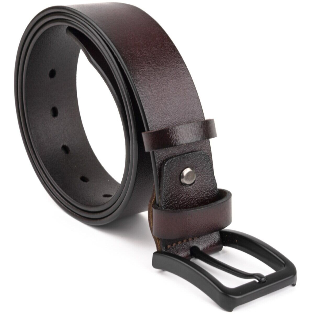 Ремінь Vintage Чоловічий шкіряний Коричневий (20221) - зображення 6