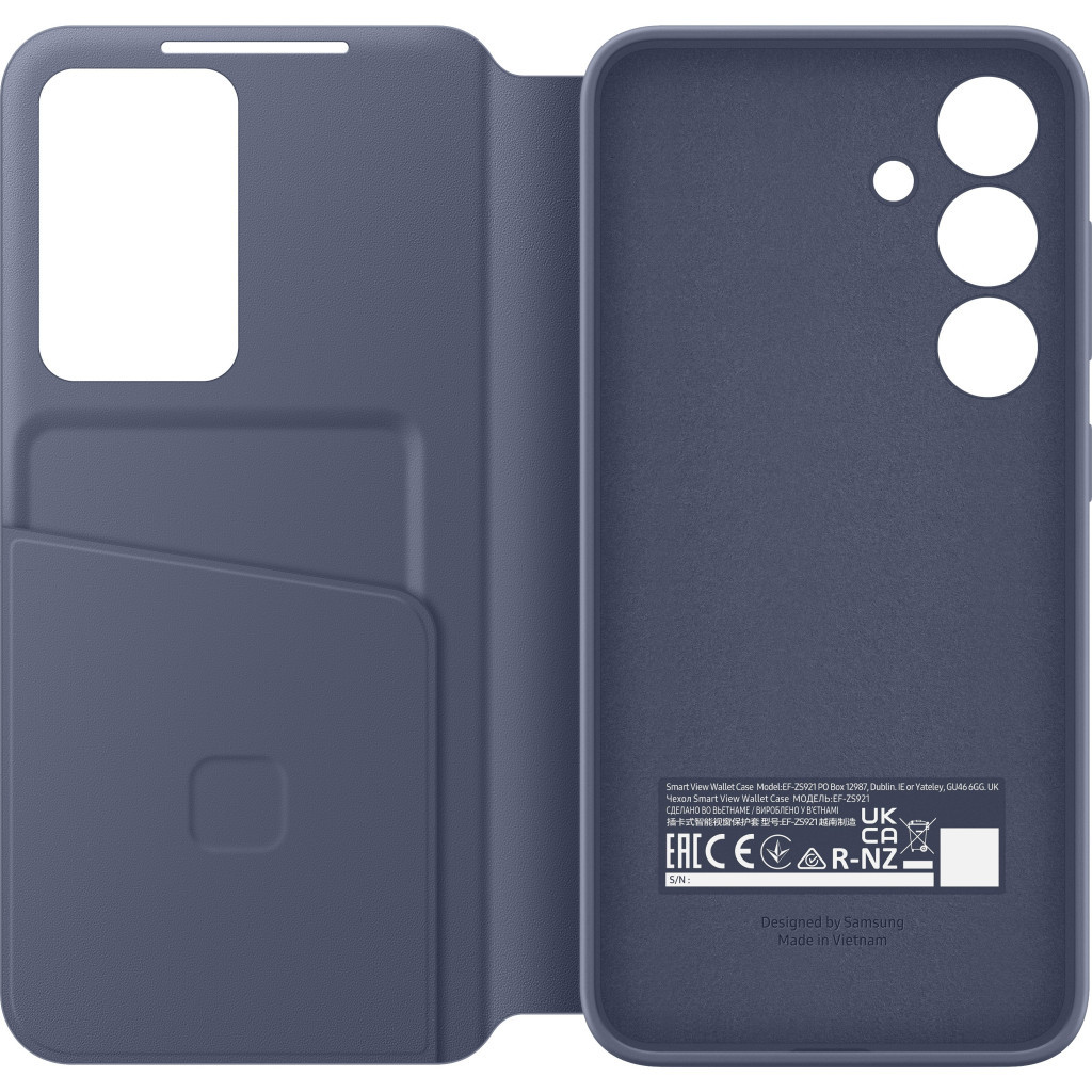 Чохол до мобільного телефона Samsung Galaxy S24 (S921) Smart View Wallet Case Violet (EF-ZS921CVEGWW) - зображення 5