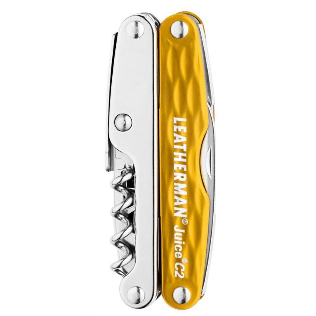 Мультитул Leatherman Juice C2 - SUNRISE YELLOW, зі шкіряним чохлом, подар. коробка (831979) - зображення 8