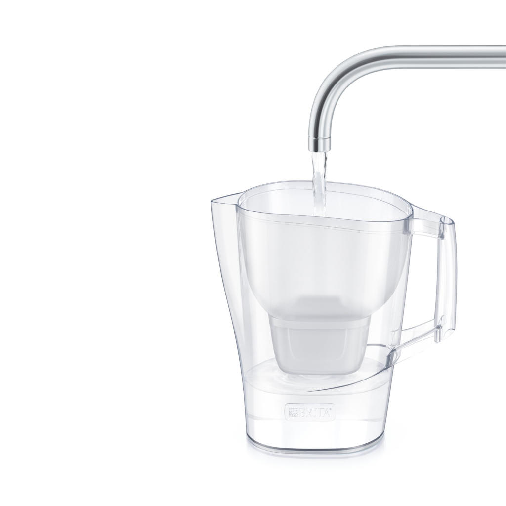 Фільтр-глечик Brita Aluna Memo MXPro 2.4л (1.4л очищеної води) з фільтр-картриджем, білий (1052801) - изображение 3