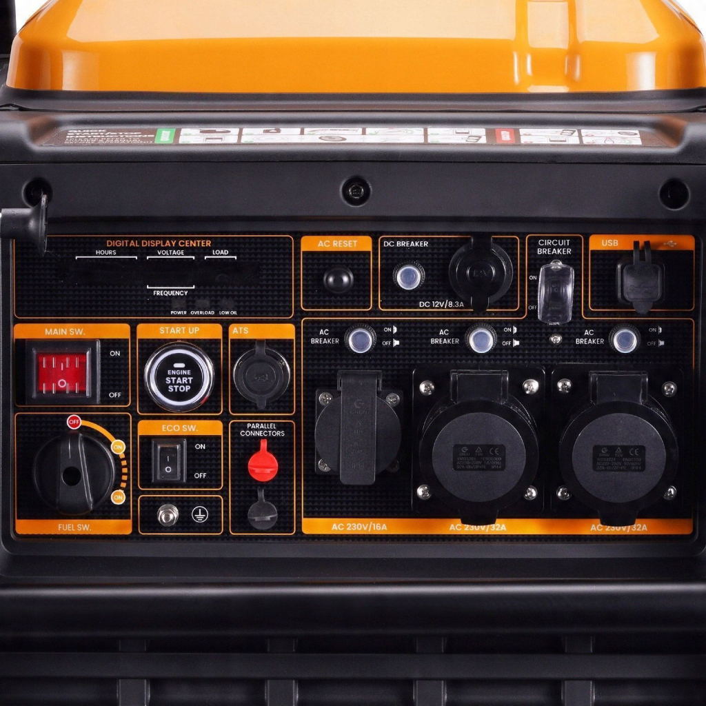 Генератор maXpeedingRODS MXR9000 (8 kW), 220V, 50Hz, 26л, дистанційний запуск, ATS (mxr9000) - зображення 4