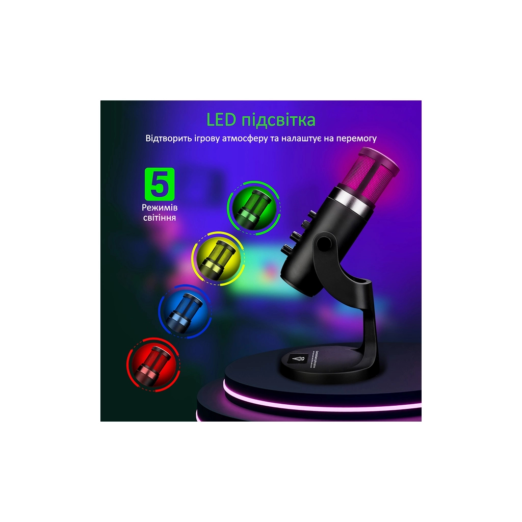 Мікрофон Vertux Crusader USB Black (crusader.black) - зображення 7