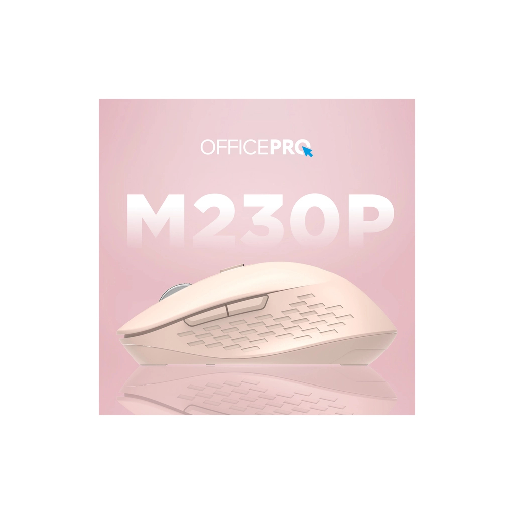 Мишка OfficePro M230P Silent Click Wireless/Bluetooth Pink (M230P) - зображення 5