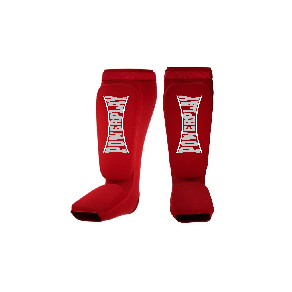 Захист гомілки і стопи PowerPlay 3054 Classic Shin Червоні L (PP_3054_L_Red) - зображення 1