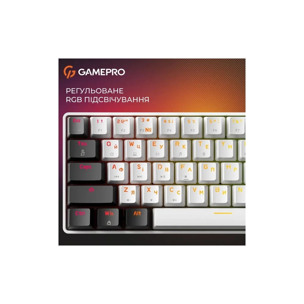 Клавіатура GamePro Genesis Infinity MK130BW Outemu Swithes USB White (MK130BW) - зображення 8