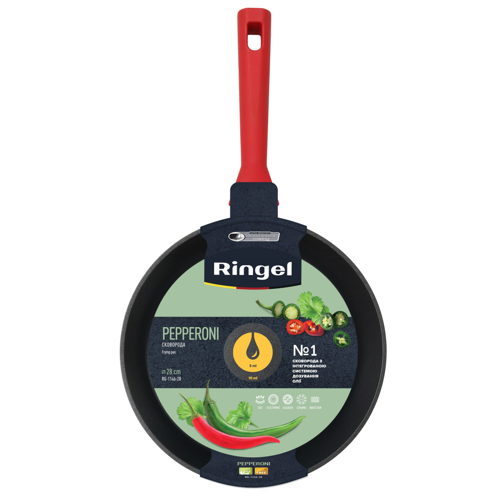 Сковорода Ringel Pepperoni 28 см (RG-1146-28) - зображення 4