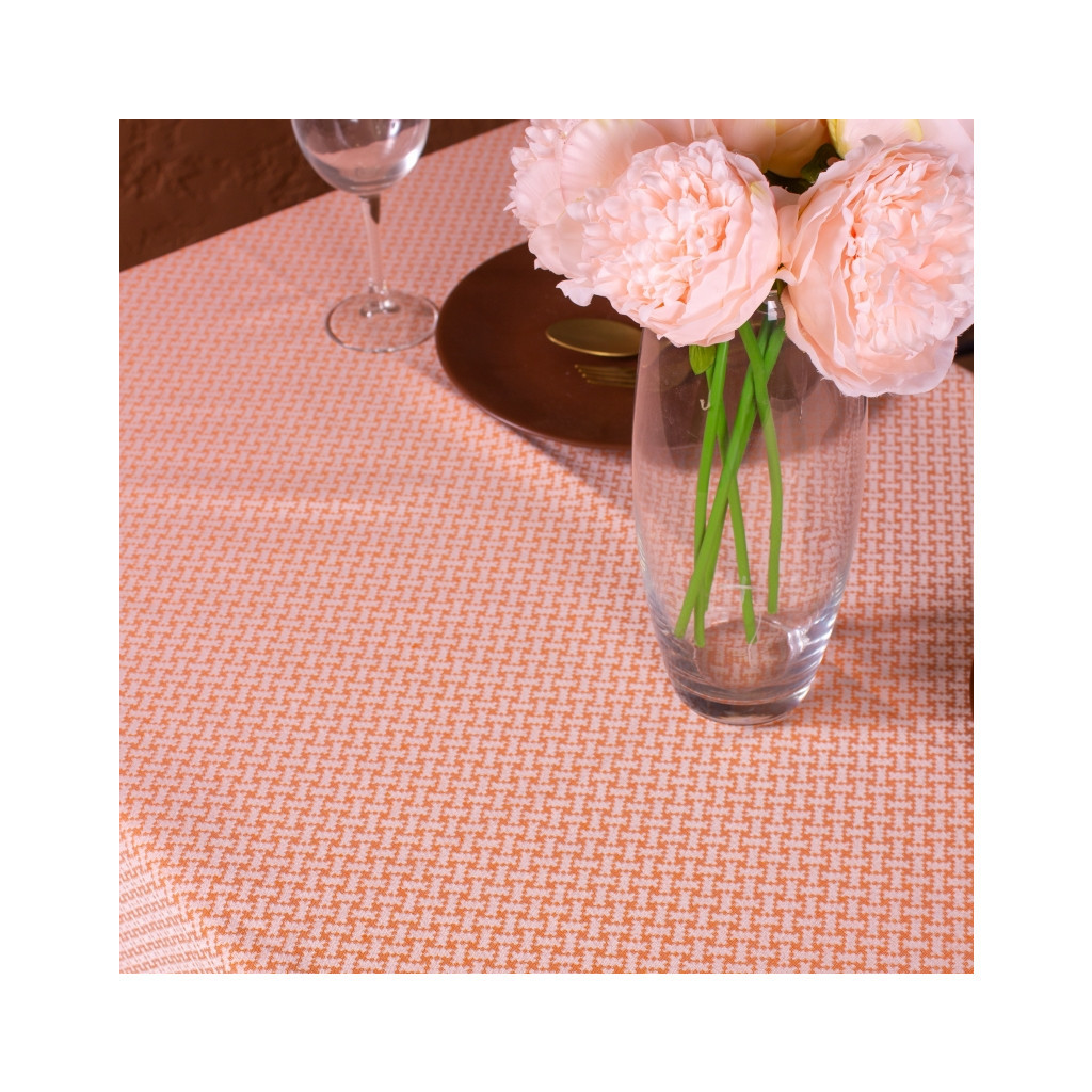 Скатертина MirSon Жакард №302 Jacquard Orange 140x140 см (2200006739258) - зображення 2