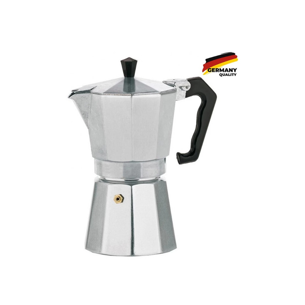 Гейзерна кавоварка Kela Italia 150 мл 3 Cap Silver (10590) - зображення 1