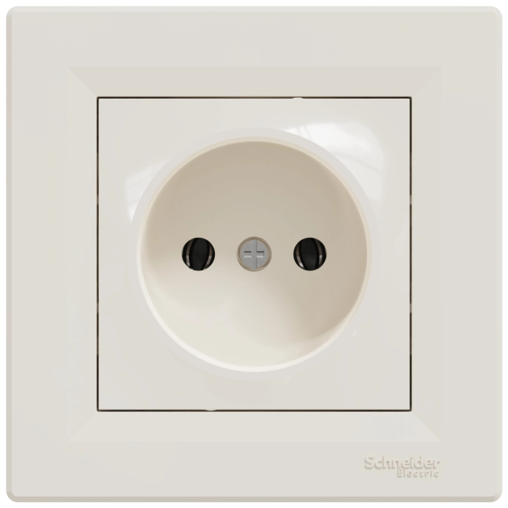 Розетка Schneider Electric ASFORA без заземлення крем (EPH3000123) - изображение 1