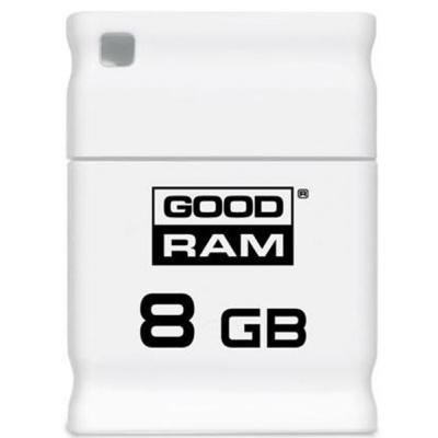 USB флеш накопичувач Goodram 8GB PICCOLO WHITE USB 2.0 (UPI2-0080W0R11) - зображення 1