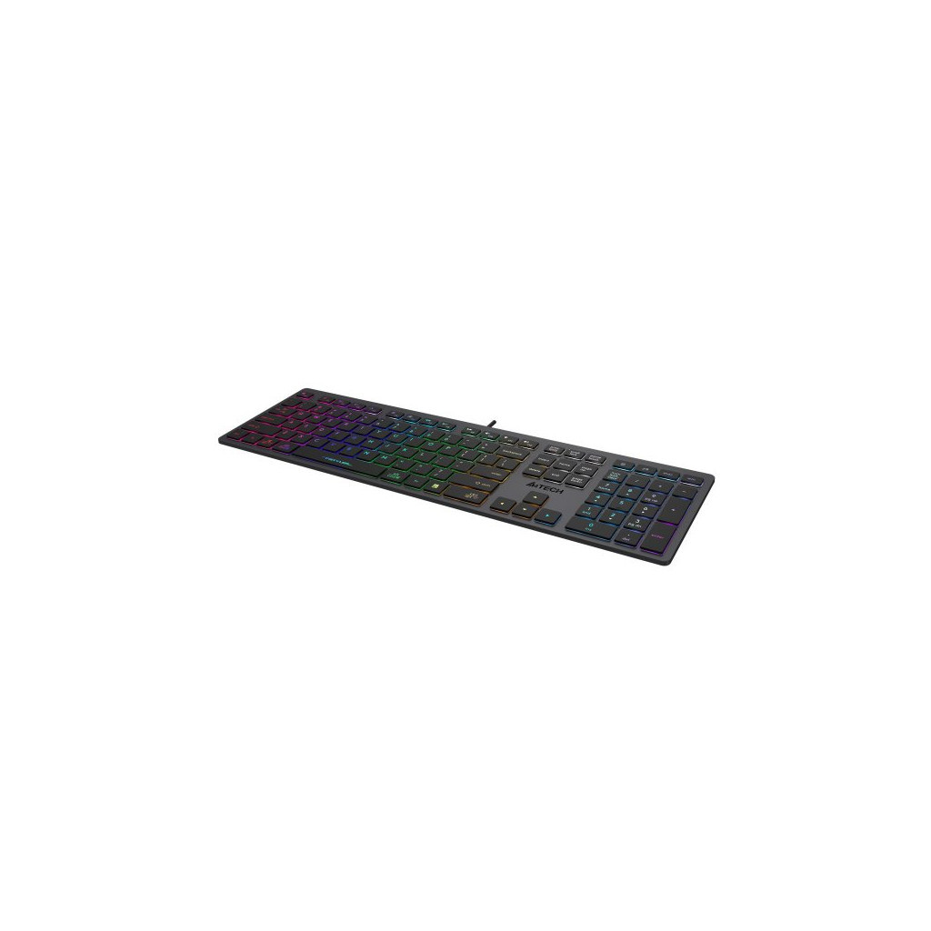 Клавіатура A4Tech FX60H USB Grey Neon backlit - зображення 3