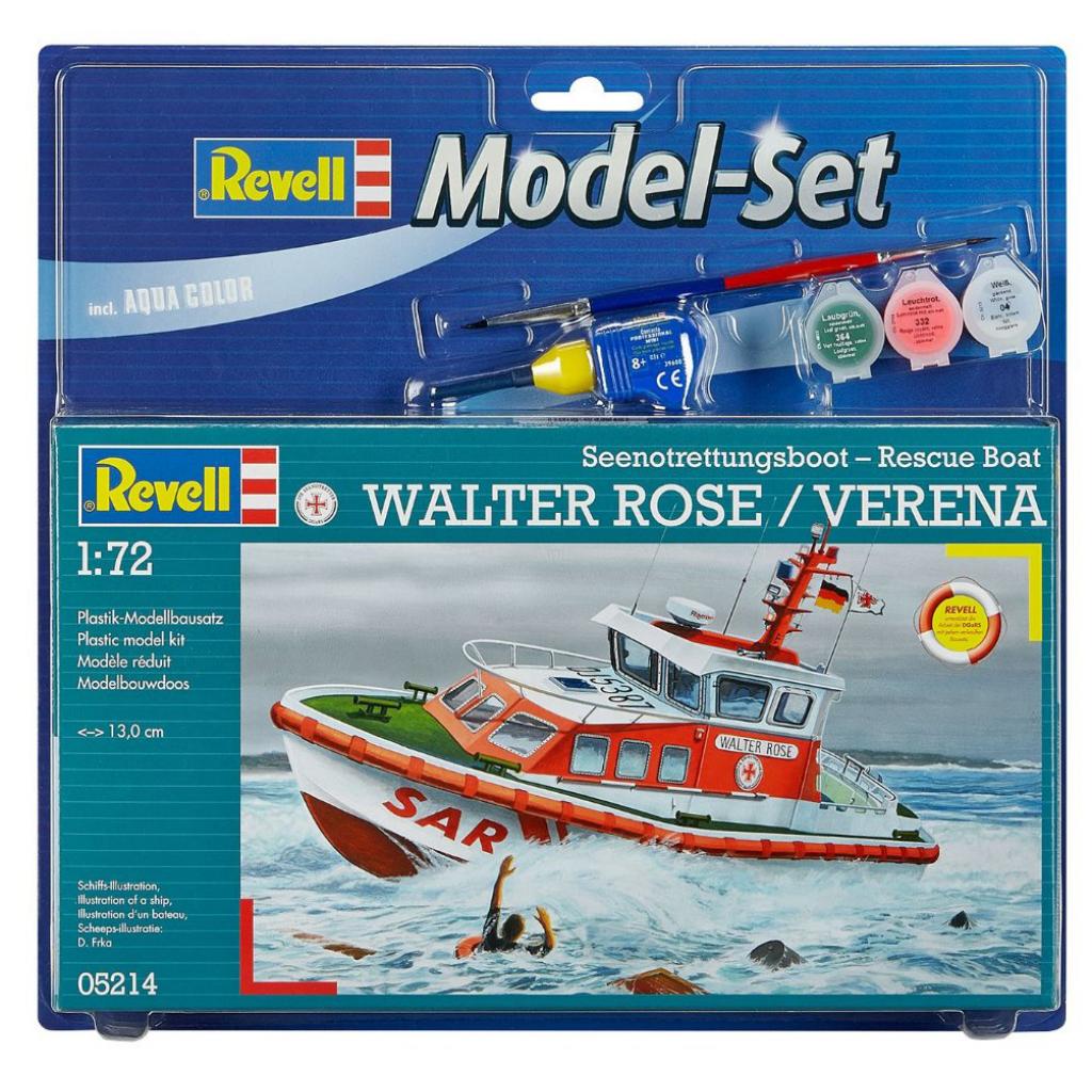 Збірна модель Revell Рятувальний катер DGzRS WALTER ROSE/VERENA 1:72 (65214) - зображення 1