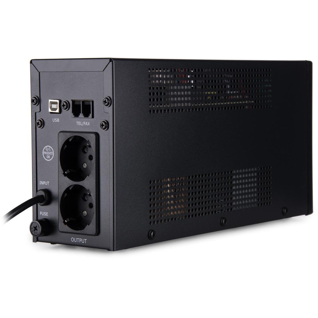 Пристрій безперебійного живлення Vinga LED 800VA metal case with USB (VPE-800MU) - зображення 4