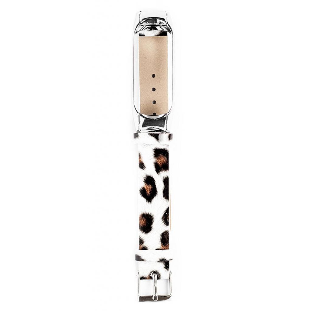 Ремінець до фітнес браслета XoKo Leather для Xiaomi Mi Band 3/4 Leopard (XK-XM-LT-LEO) - зображення 3