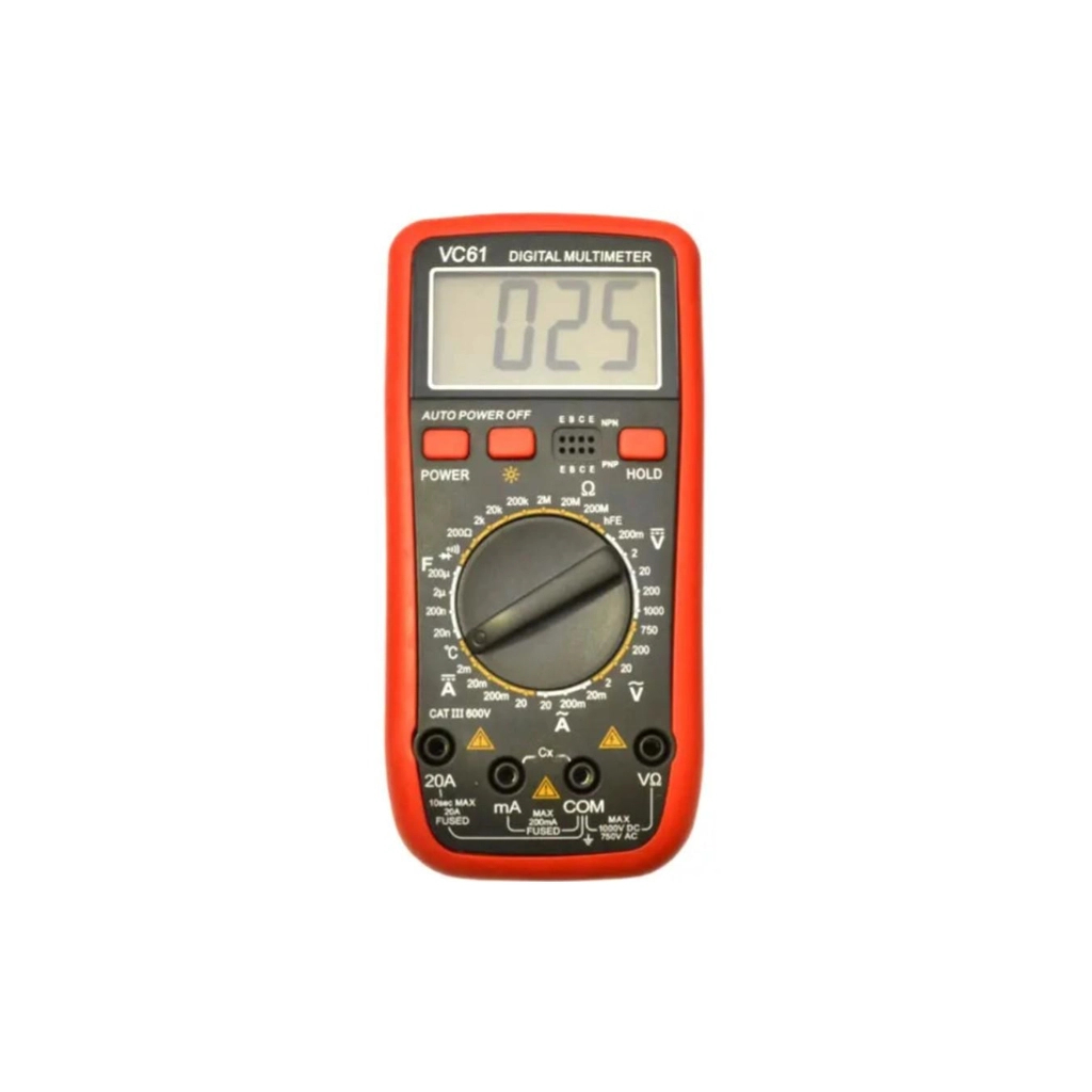 Цифровий мультиметр Voltronic VC-61 V, A, R, С (VC-61) - зображення 1