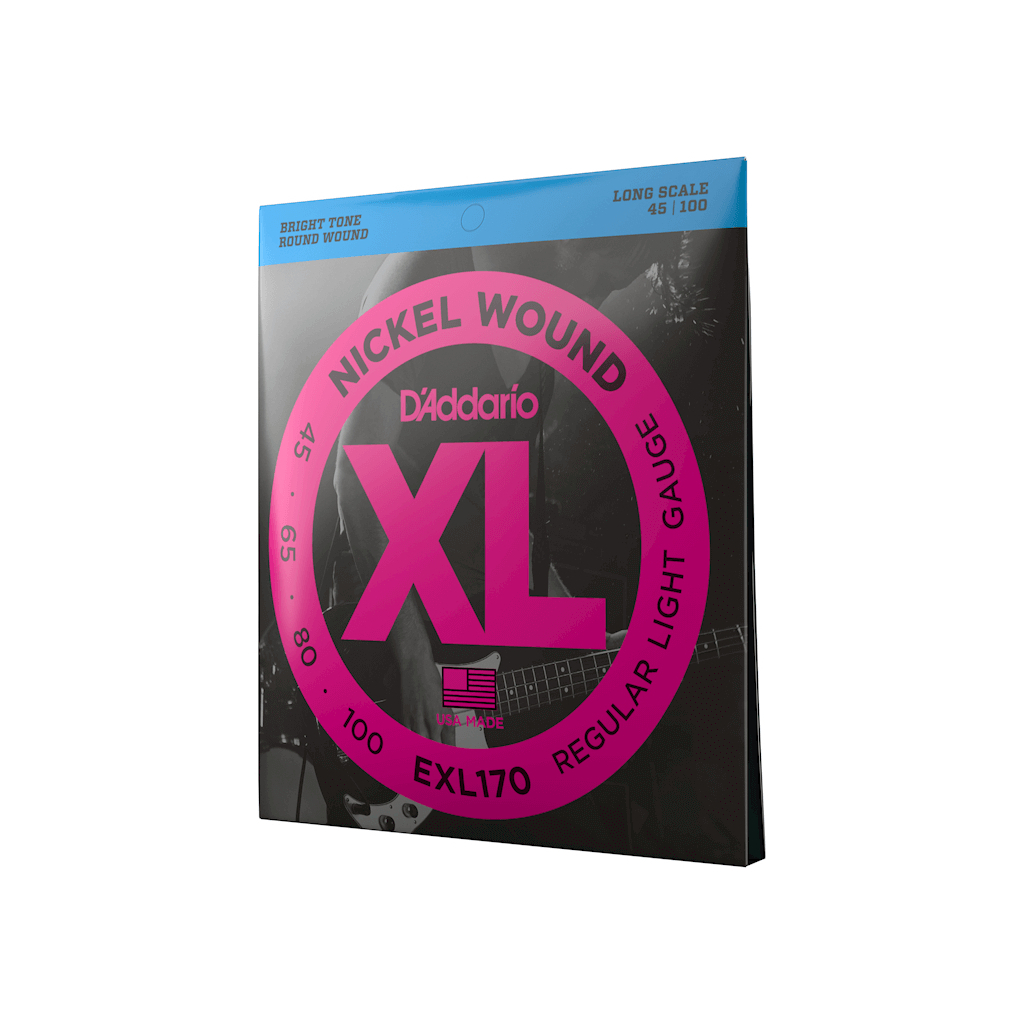 Струни для гітари D'Addario XL Nickel Wound Bass Regular Light (45-100) (EXL170) - зображення 2