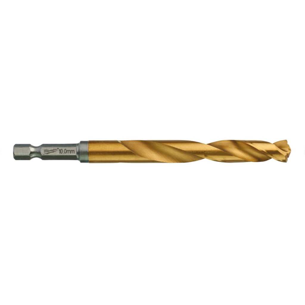 Свердло Milwaukee по металу RedHEX HSS-G TiN, 10 мм (5шт) (4932478184) - зображення 1