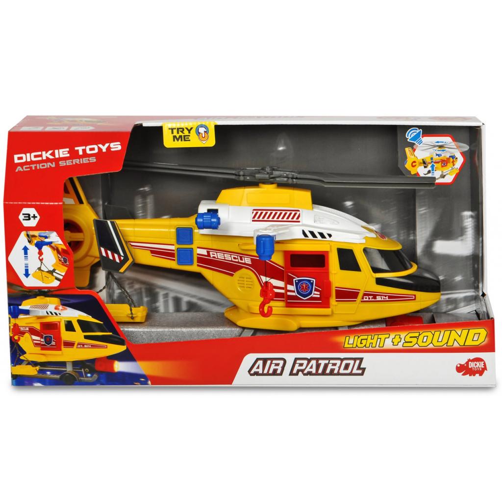 Спецтехніка Dickie Toys Гелікоптер Повітряний патруль з ношами (3308373) - зображення 3