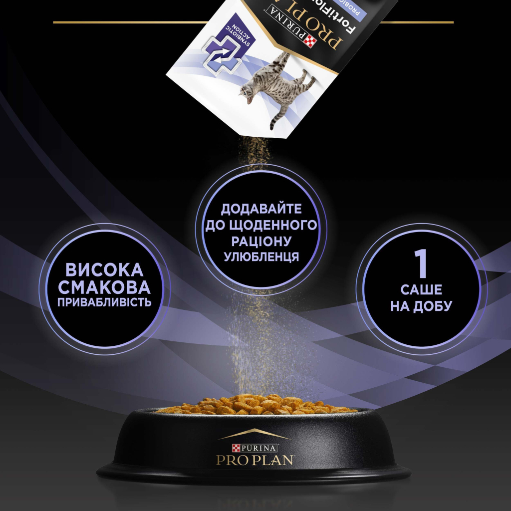 Пробіотична добавка для тварин Purina Pro Plan FortiFlora Plus Для котів і кошенят для підтримки нормальної мікрофлори кишківника 30 x 1.5 г (8445290507495) - изображение 7