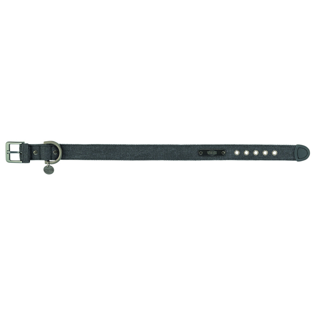 Нашийник для тварин Trixie CityStyle екстраширокий S–M 30–37 см 25 мм чорний (4053032681774) - зображення 3