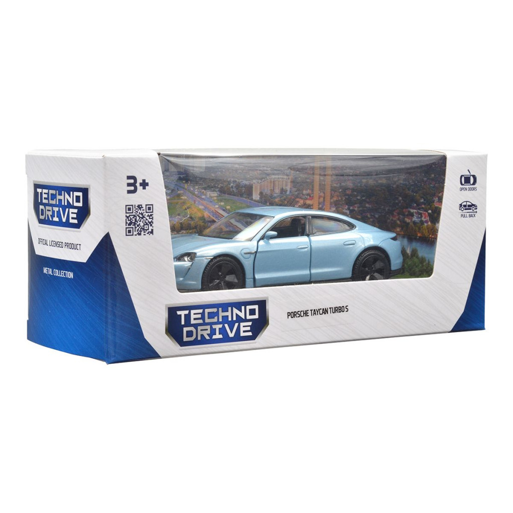 Машина TechnoDrive Porsche Taycan Turbo S синій (250335U) - зображення 2