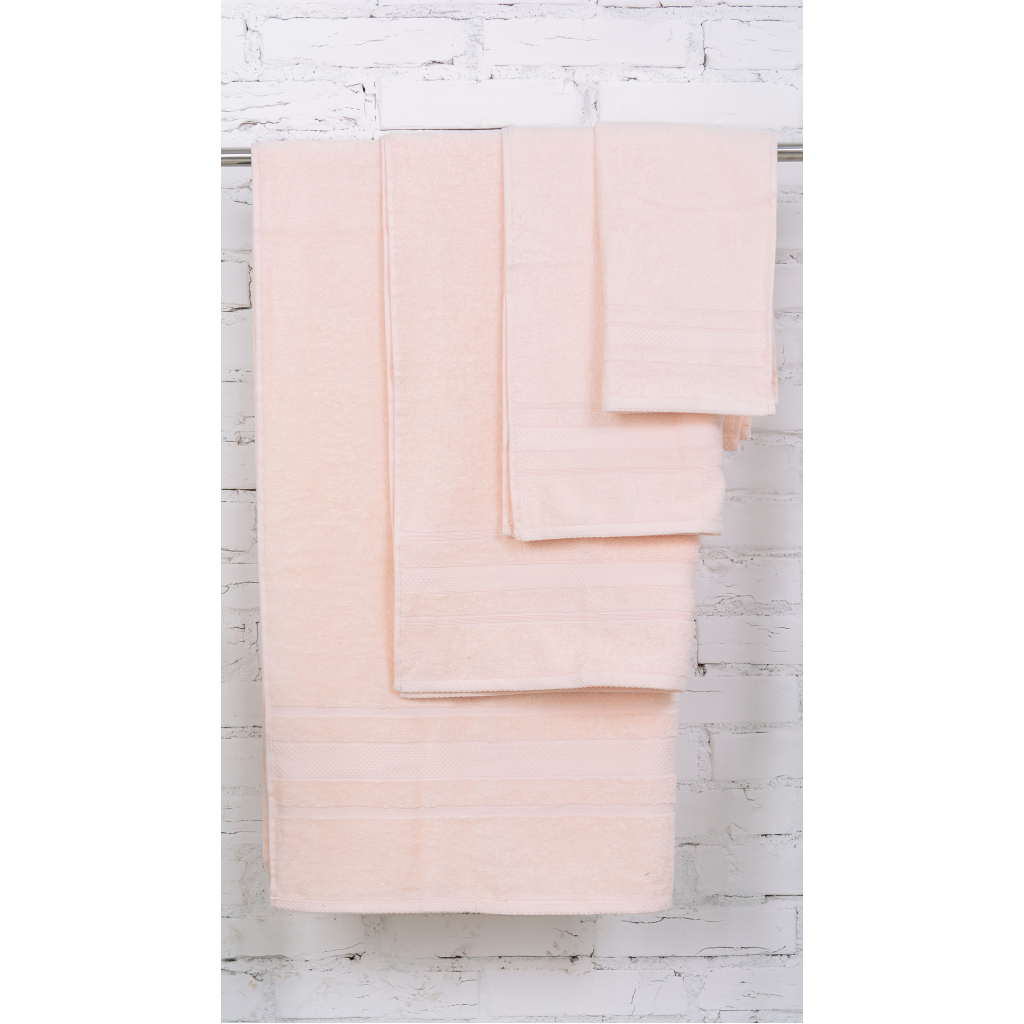 Рушник MirSon набір банних 5080 Elite SoftNess Peach 40х70, 50х90, 70х140, 100x150 (2200003975727) - зображення 3