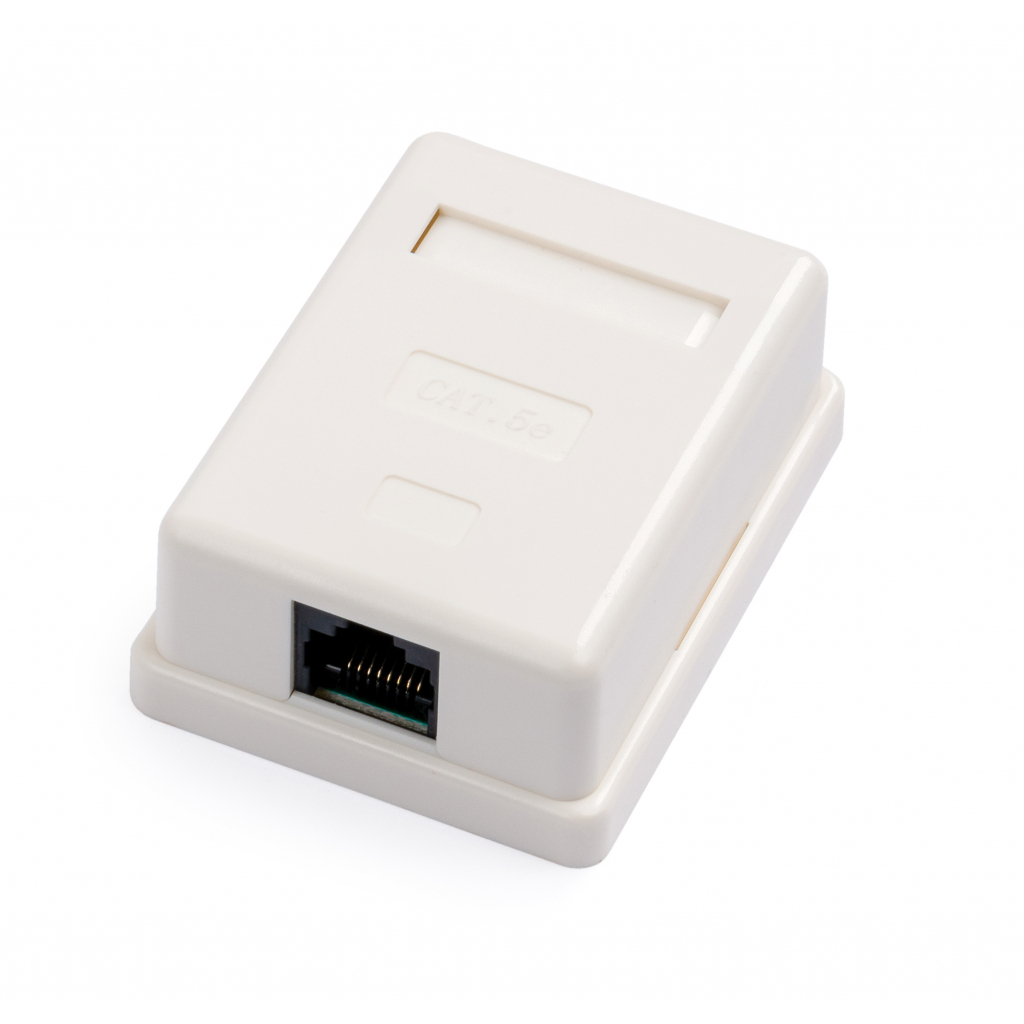 Комп'ютерна розетка RJ45x1 UTP cat.5e 8P8C Vinga (VCPRJ45O1NE) - зображення 1