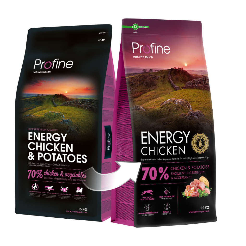 Сухий корм для собак Profine Chicken and Potatoes для активних собак всіх порід 12 кг (8595602570058) - зображення 4
