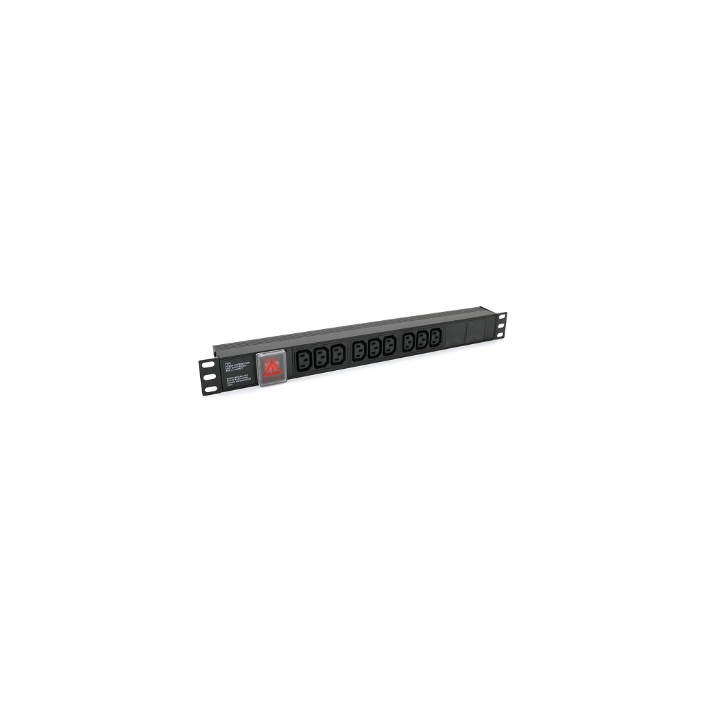 Силовий блок 19" 9 розеток С13, без кабеля, вимикач, метал. корпус Voltronic (PPX9PDUGR) - зображення 4
