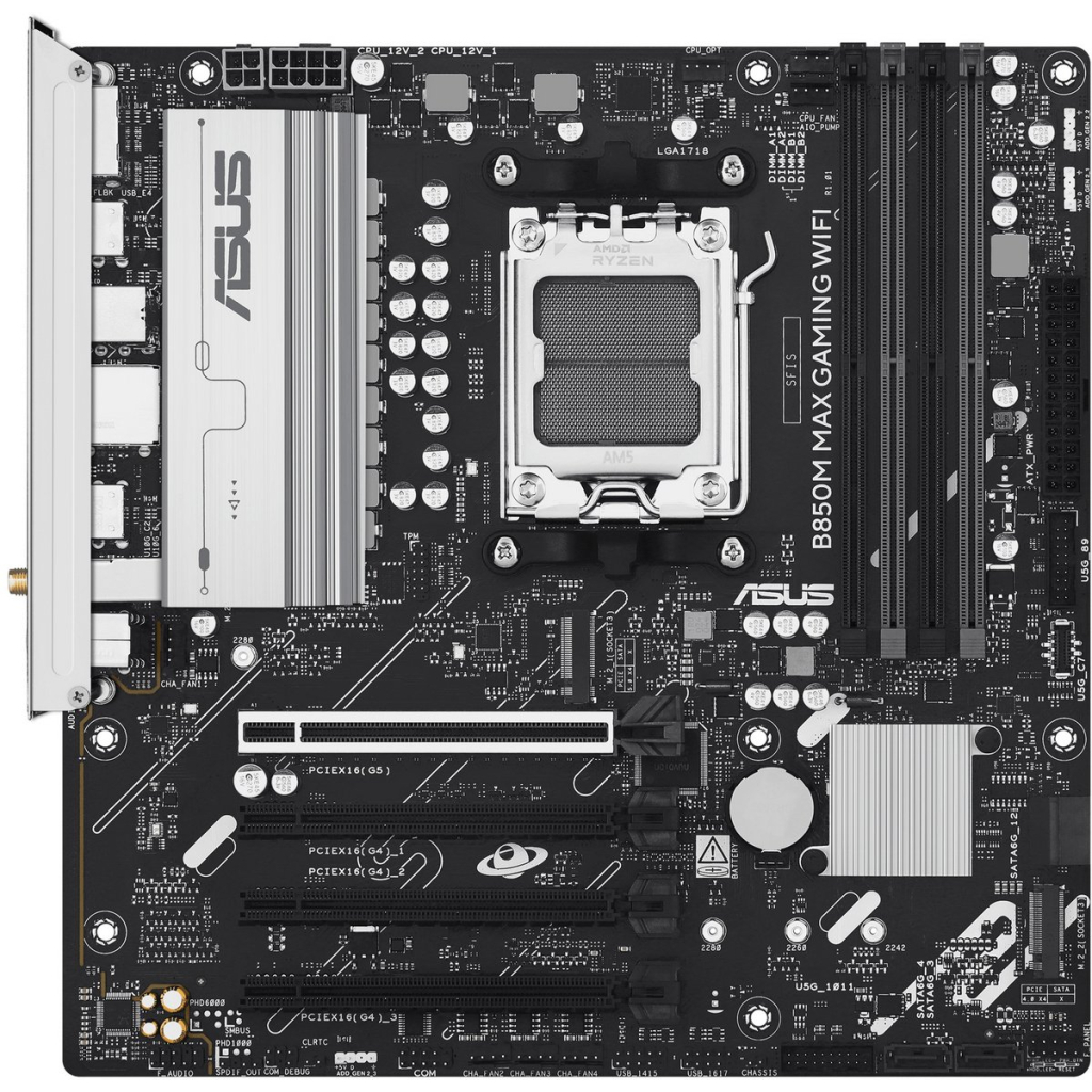 Материнська плата ASUS B850M MAX GAMING WIFI - зображення 1