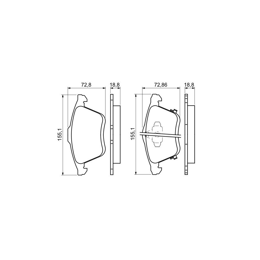 Гальмівні колодки Bosch 0 986 494 149 - зображення 5