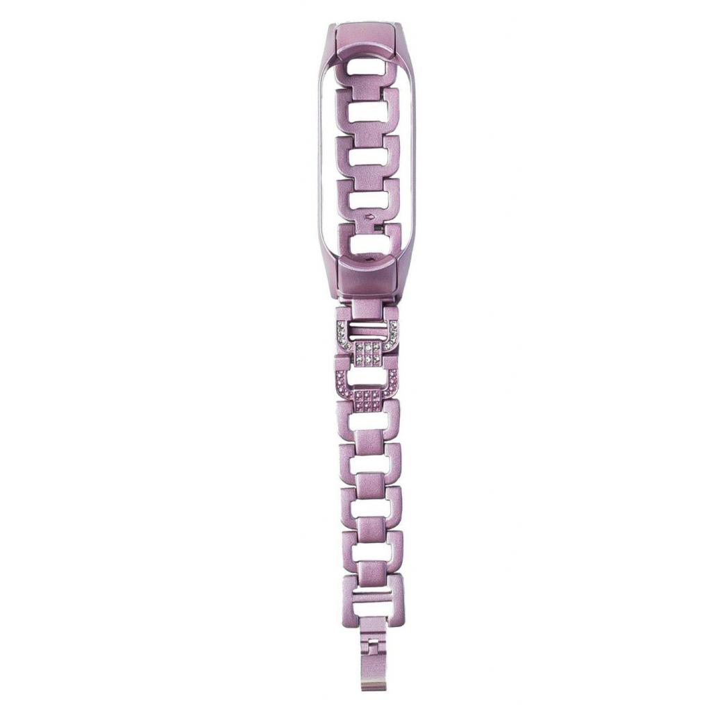 Ремінець до фітнес браслета XoKo Diamond Premium Band для Xiaomi Mi band 5 Pink (XK-M5-DMPNK) - зображення 2