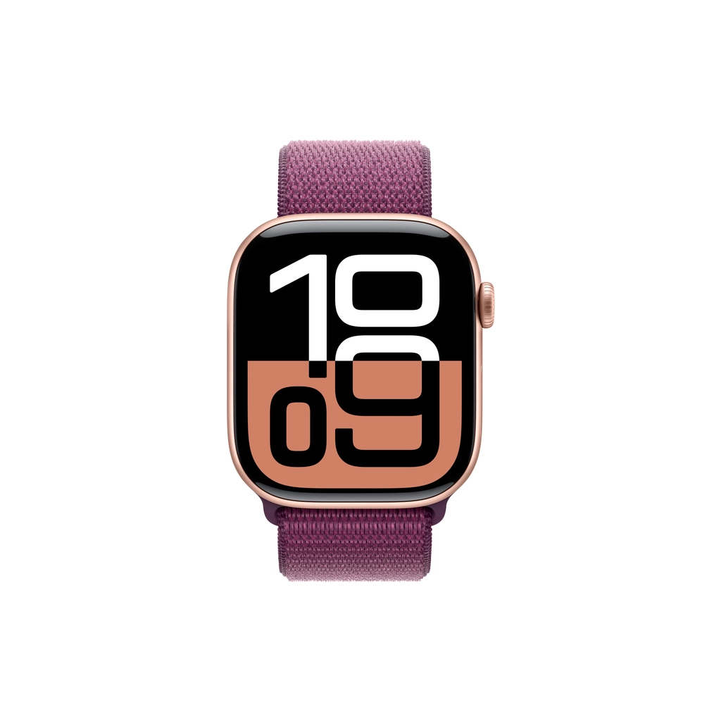 Смарт-годинник Apple Watch Series 10 GPS 46mm Rose Gold Aluminium Case with Plum Sport Loop (MWWV3QH/A) - изображение 2