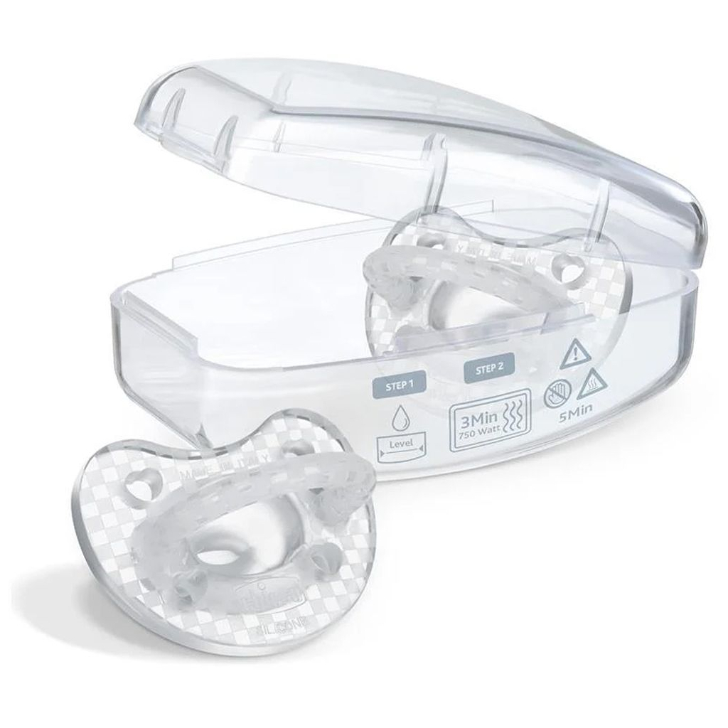 Пустушка Chicco Physioforma Crystal силіконова від 2 до 6 місяців 2 шт (73088.31) - зображення 2
