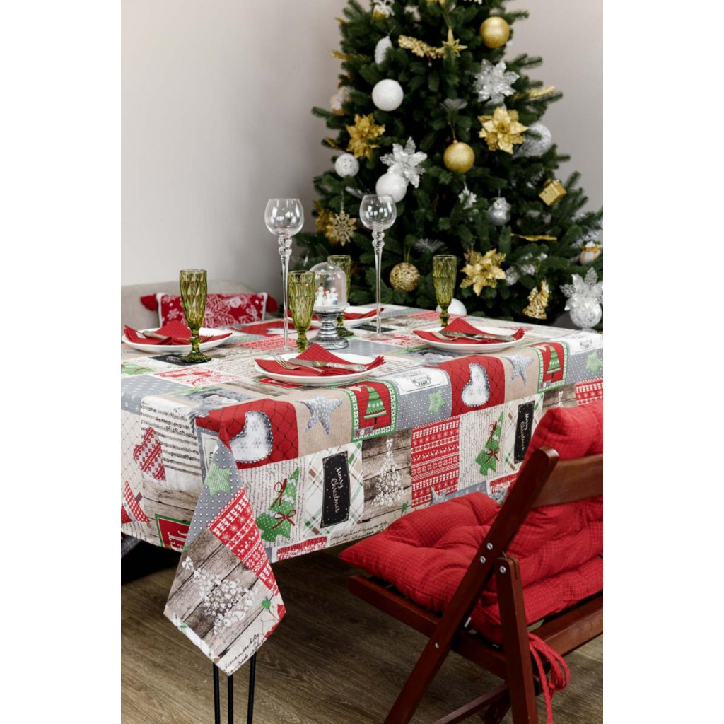 Скатертина Прованс Merry Christmas 120x132 см (4823093451414) - зображення 2