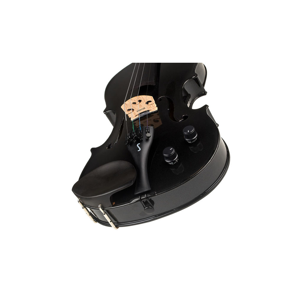 Скрипка Stentor Harlequin Electric Violin Outfit 4/4 Black (1515ABK) - изображение 4