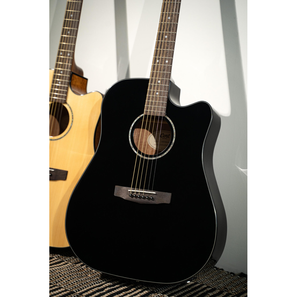 Гітара електроакустична Cort Earth 60CE Black Gloss - зображення 7