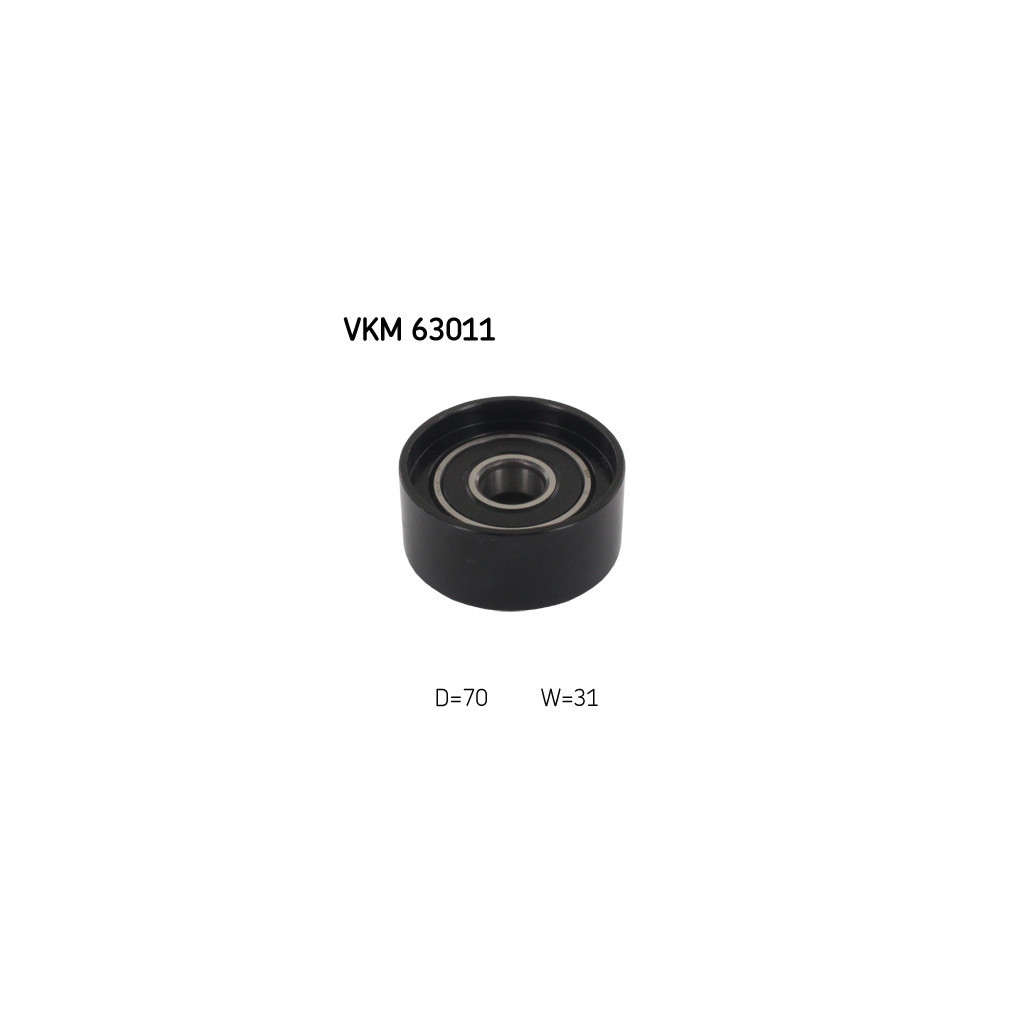 Ролик натягувача ременя SKF VKM 63011 - зображення 1