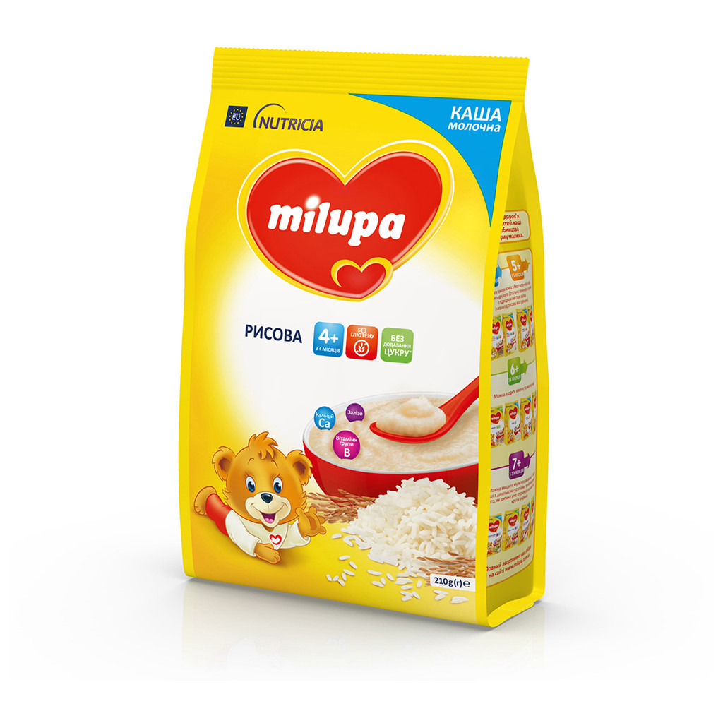 Дитяча каша Milupa Рисова молочна 210г (5900852931178) - изображение 4
