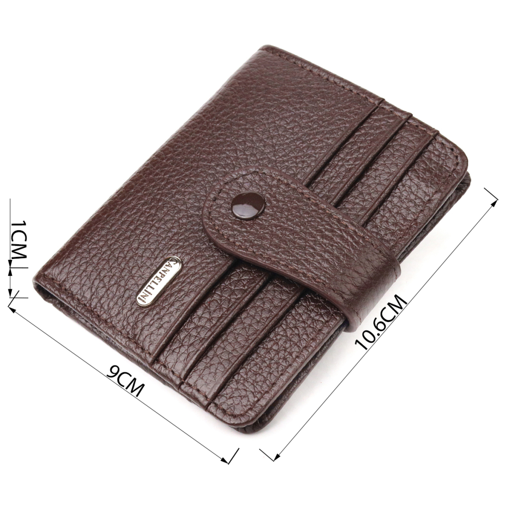 Гаманець Canpellini З натуральної шкіри Коричневий (21686) - зображення 3