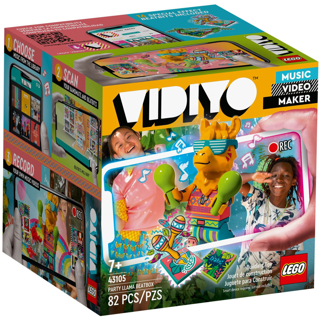 Конструктор LEGO VIDIYO Party Llama BeatBox Бітбокс Лама тусовщиця 82 деталі (43105) - зображення 1