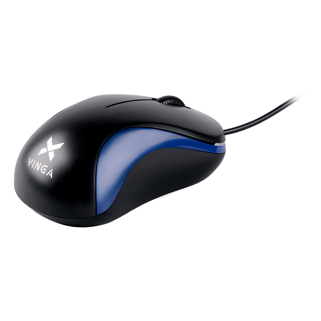 Мишка Vinga MS-882 black - blue - зображення 3