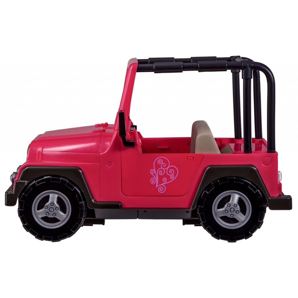 Аксесуар до ляльки Our Generation Розовый джип с черной рамкой (BD37277Z) - изображение 2