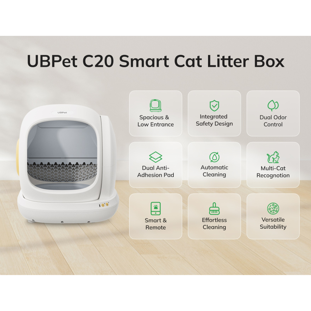 Туалет для котів Ubpet Smart Cat Litter Box (c20) - изображение 10
