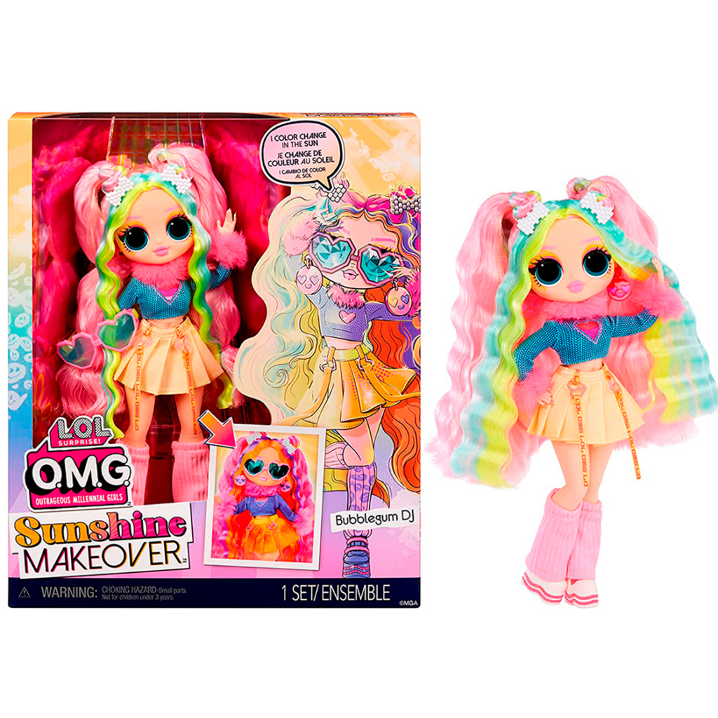 Лялька L.O.L. Surprise! серії O.M.G. Sunshine Makeover - DJ Баблгам (589426) - зображення 1