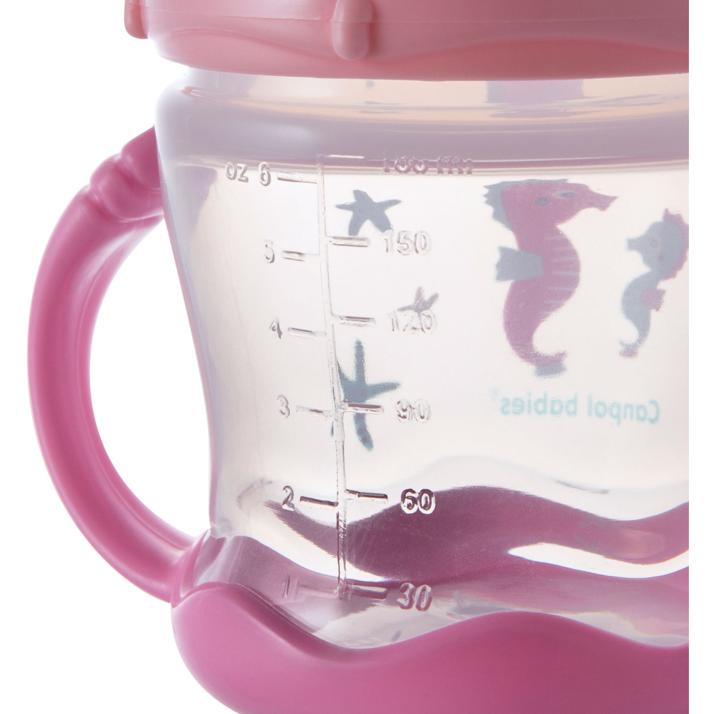 Поїльник-непроливайка Canpol babies Sweet fun 180 мл рожева (57/300_pin) - зображення 4