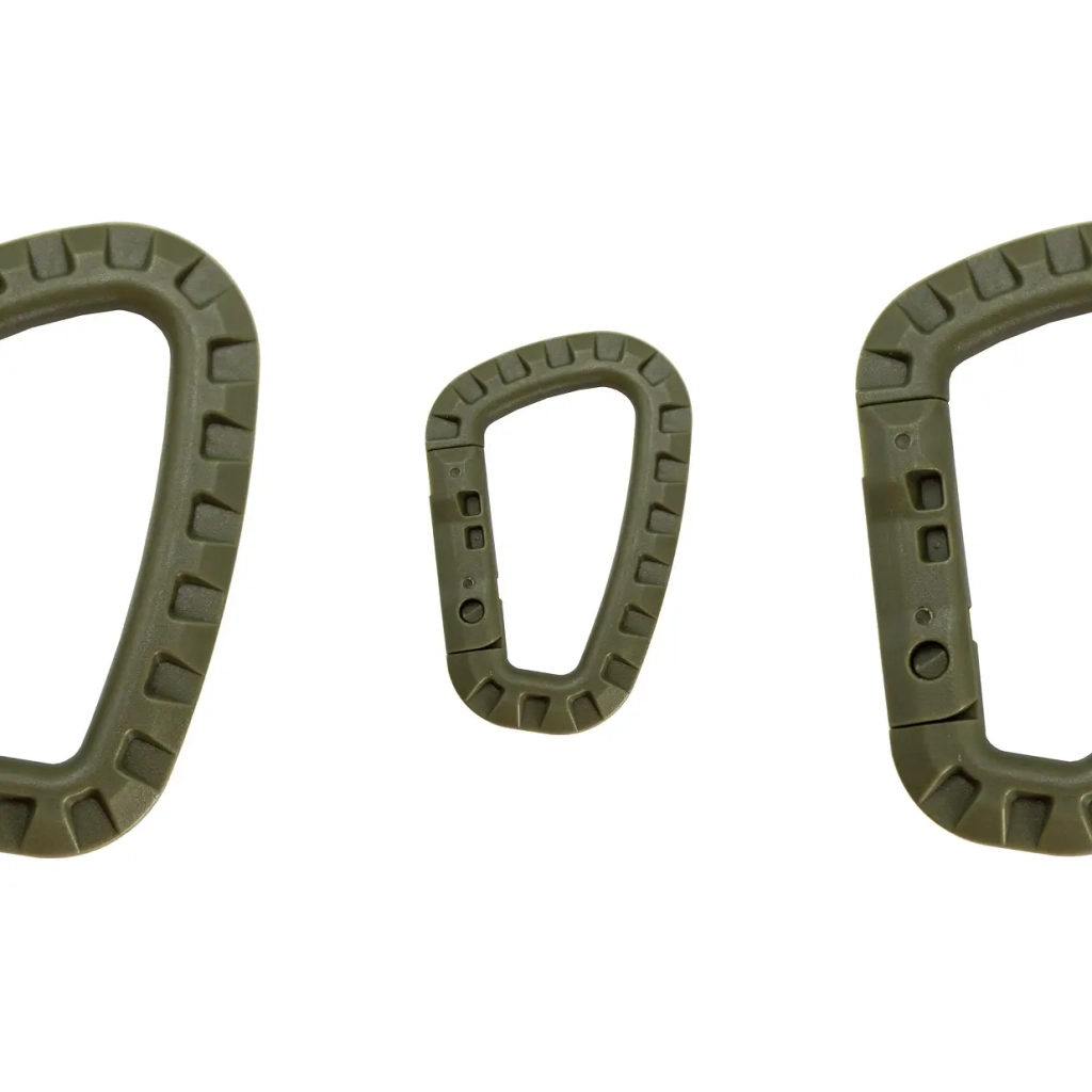 Карабін туристичний Tramp Набір 3 шт пластикових Green (UTRA-304-green) - зображення 3