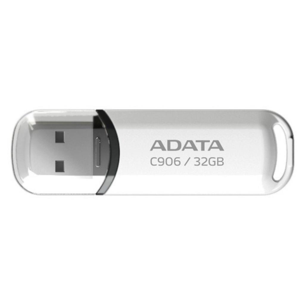 USB флеш накопичувач ADATA 32GB C906 White USB 2.0 (AC906-32G-RWH) - зображення 1
